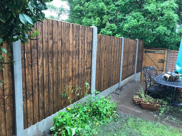 Concrete Post And Timber Panel Fencing Hodges Lawrence Ltd